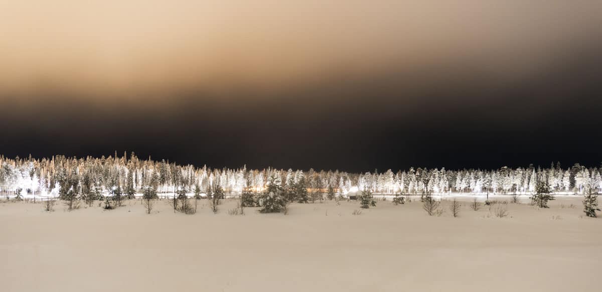 Nighttime in Salla, Finnish Lapland