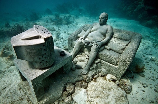 The "Inertia" Installation at Cancun Underwater Museum