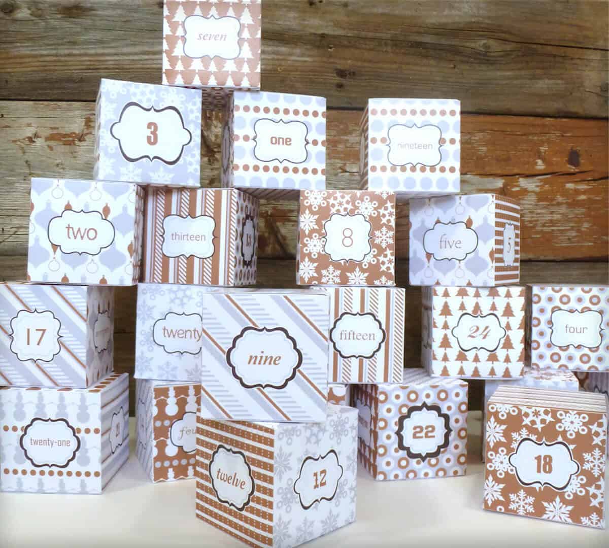 Recycled Holiday Crafts - DIY Advent Calendar Ideas