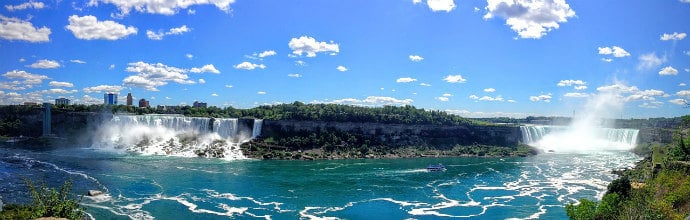 Biggest waterfall by volume in the USA- Niagara Falls