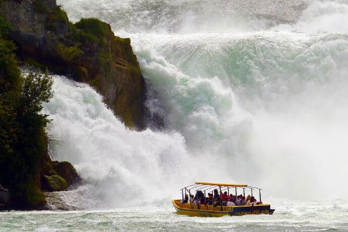 Biggest Waterfall in Europe -Rhine Falls