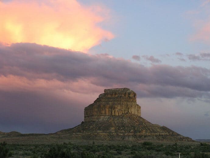 Chaco Culture National Historical Park is a UNESCO World Heritage Site for its cultural significance to the Pueblo people