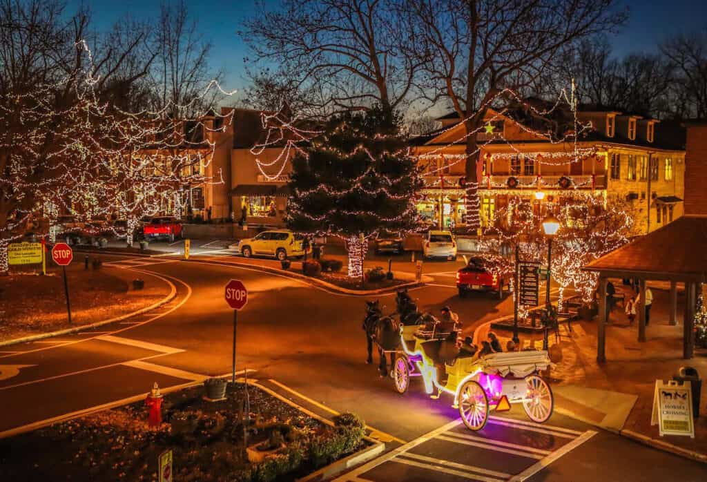 Christmas in Dahlonega GA - Horse-Drawn Carriage Rides