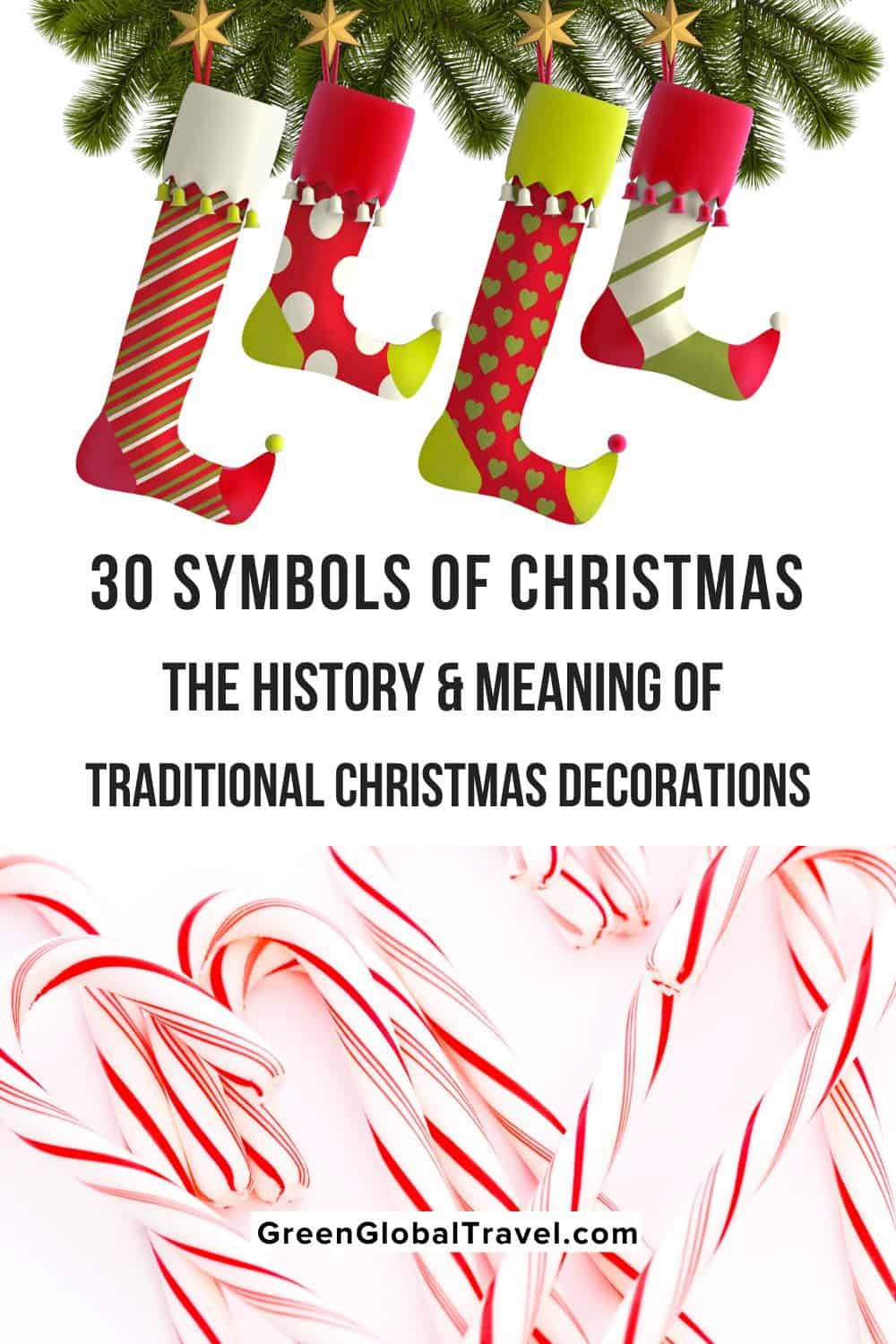 30 Symbols of Christmas: The History & Meaning of Traditional Christmas Decorations | christmas symbols | christmas customs | christmas legends | christmas tree decorations | christmas tree angel topper | christmas tree star topper | evergreen christmas tree | Hanging Christmas Stockings |holiday wreath | tinsel christmas tree | pickle ornament | Advent Candles | Boughs of Holly | Christmas Bells | Christmas Garland | Christmas Lights | Hanging Mistletoe |