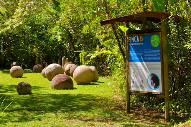 Stone Spheres at Finca 6 Archaeological Site in Palmar Sur, Costa Rica