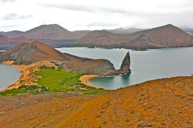 The view from the summit of Bartolome Island - Places to Visit in the Galapagos Islands