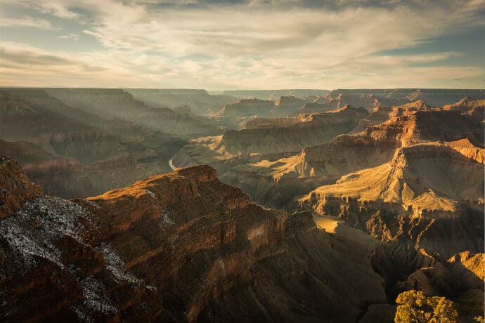 Stunning vista of the natural beauty of Grand Canyon National Park, which led to it becoming a UNESCO site