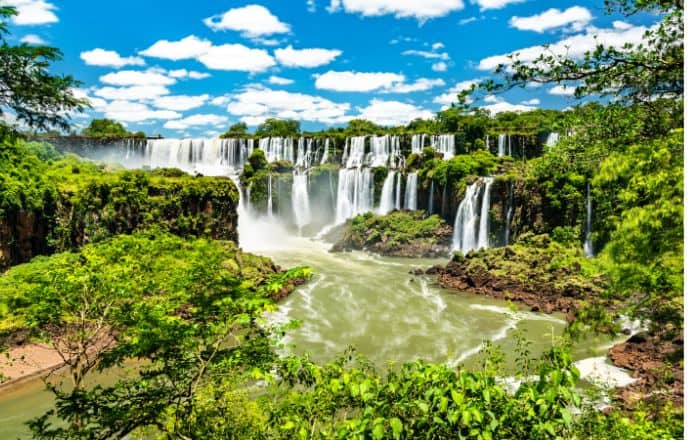 World heritage sites in South America - Iguazu Falls Argentina