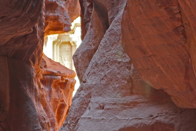 The Secret Trail in the City of Petra, Jordan