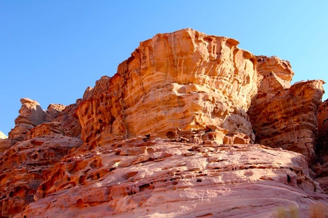 Stunning Cliff Formations in Wadi Rum, Jordan