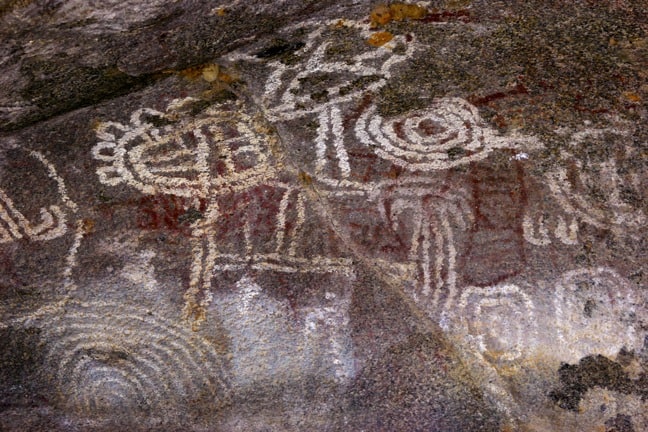 Arawak Cave Paintings at Arikok National Park, Aruba