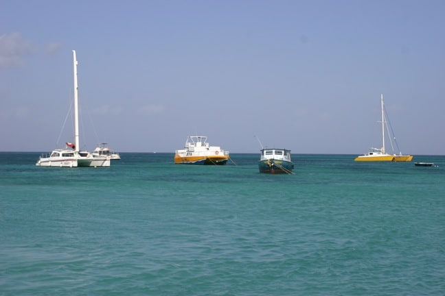 Boats in Aruba