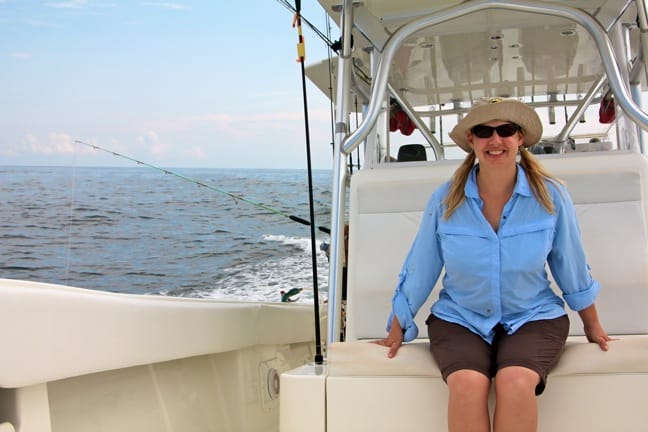 Mary Gabbett of Green Global Travel, Fishing in Panama