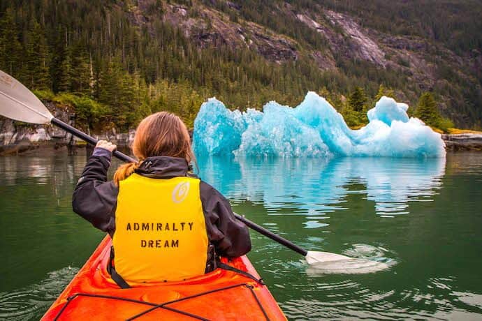 Kayaking near Ford's Terror in Alaska's Inside Passage