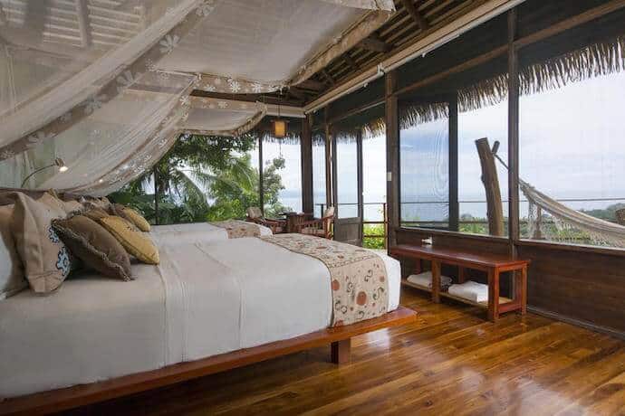 Bedroom View at Lapa Rios Lodge in Puerto Jimenez, Costa Rica