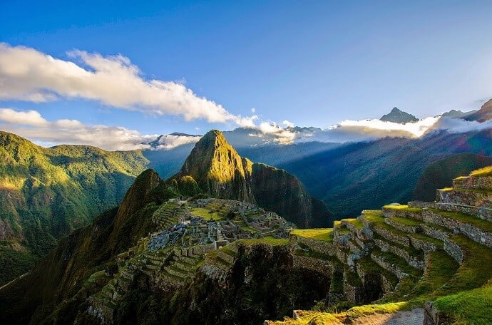 Machu Picchu Terraces for rainwater catchment