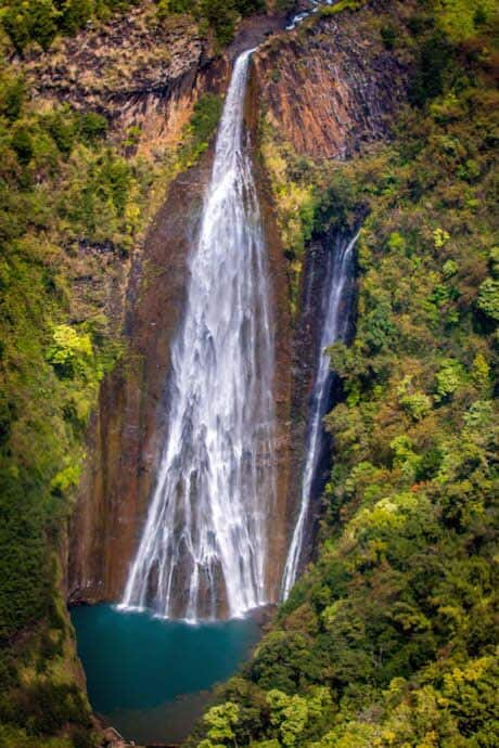 Manawaiopuna Falls (aka Jurassic Park Falls) in Kauai Hawaii
