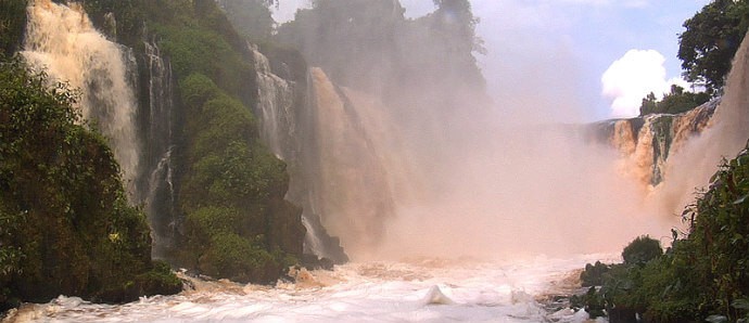 Most Powerful Waterfalls in Africa -Kongou Falls