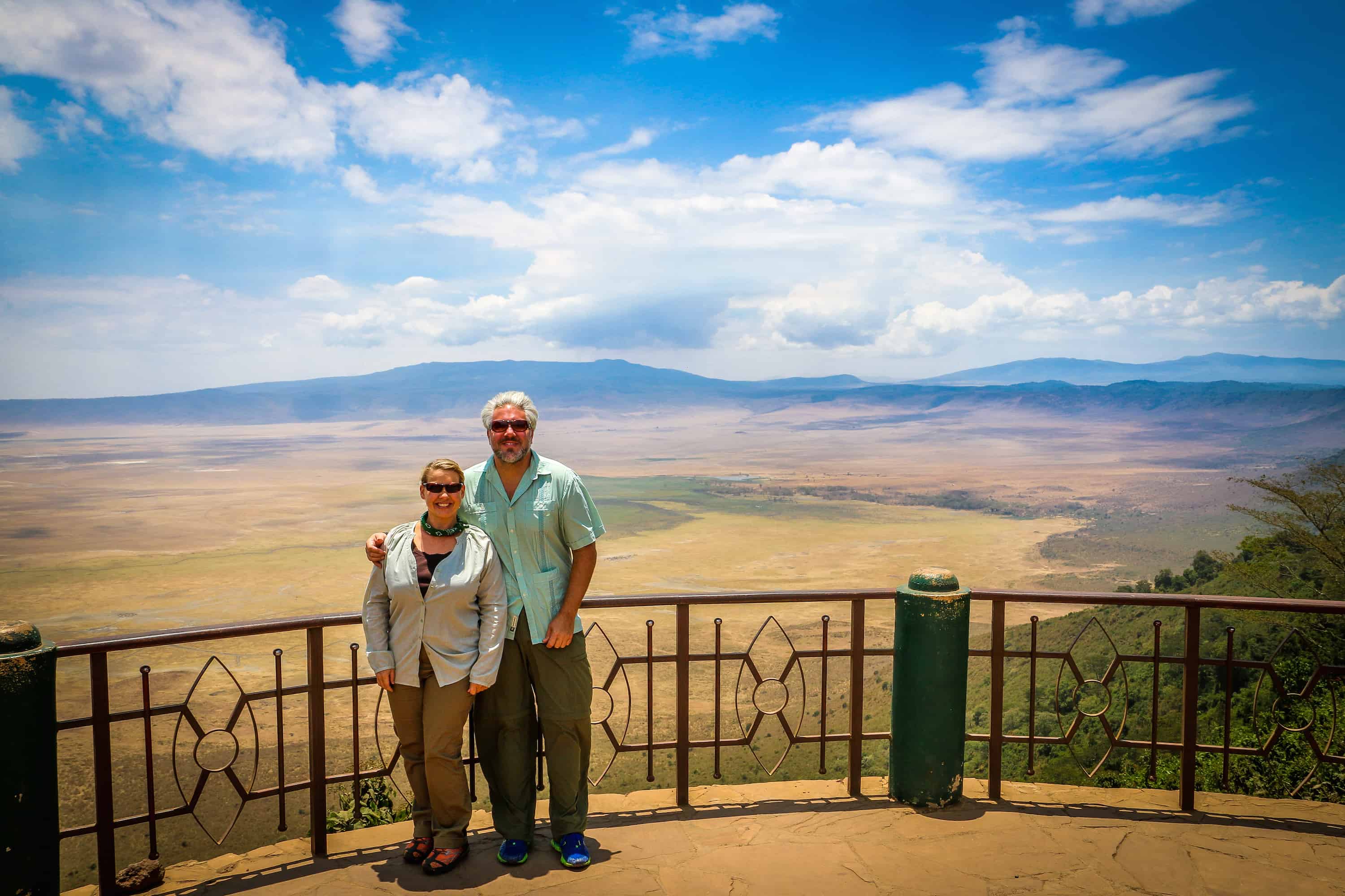Bret Love and Mary Gabbett in Tanzania's Ngorongoro Conservation Area