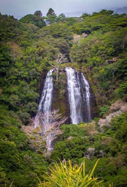 Opaekaa Falls in Kauai, Hawaii