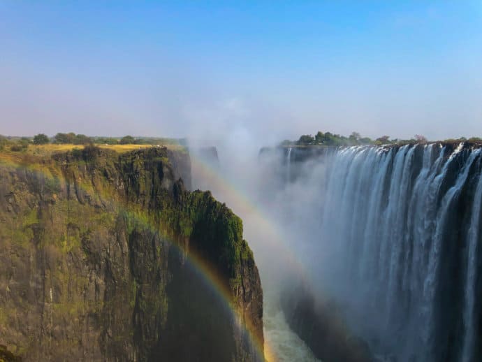 Rainbow over Victoria Falls, Zimbabwe