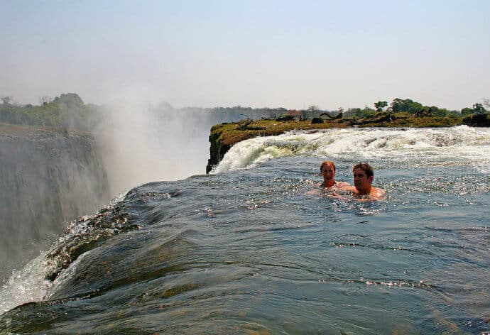 Waterfalls in Africa: Devils Pool, Victoria Falls