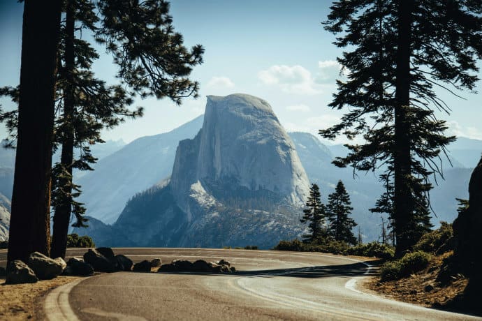 Remarkable view within Yosemite National Park, home to natural phenomena valued by UNESCO World Heritage in the USA